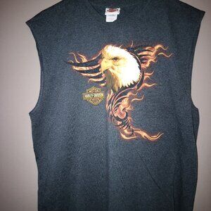 SELLING MEN'S DARK GRAY HD SLEEVELESS TOP SIZE XL